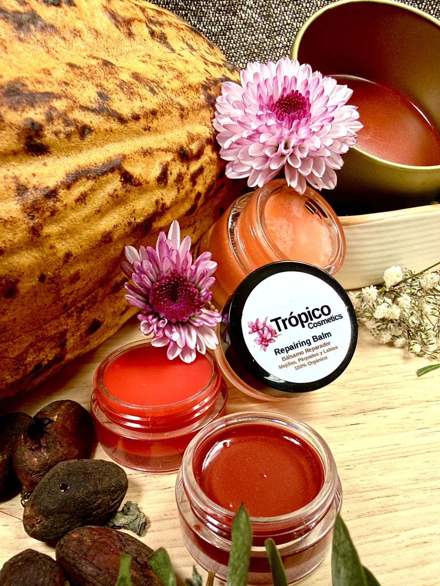 Bálsamo reparador Trópico con cacao y flores